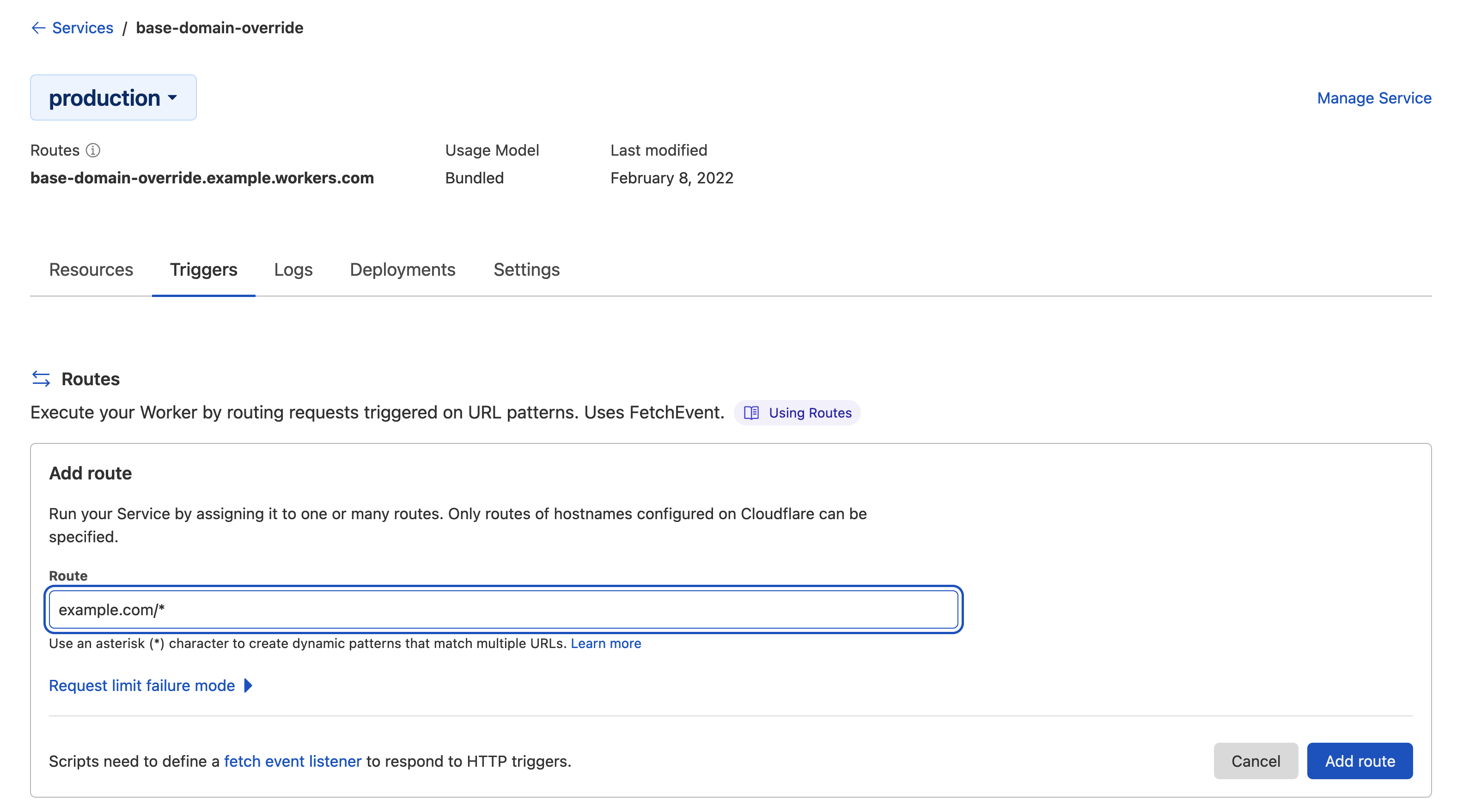 Cloudflare Triggers